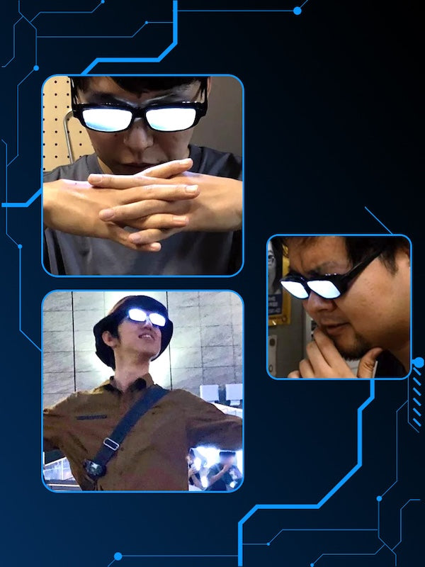 LED Light Anime Cosplay Glasses